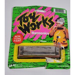 1991 NEW IN PACK JA-RU INC. Toy Works Harmonica No.1242
